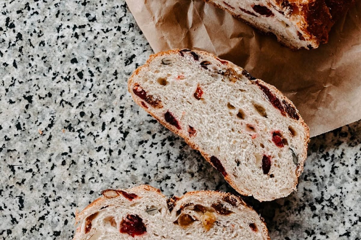 Rustic, Crusty Our Cranberry Walnut Loaf