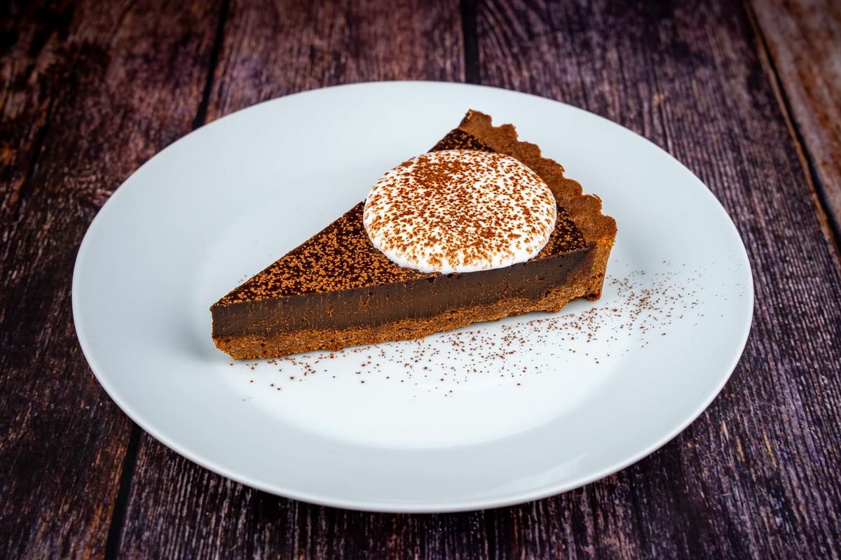 A Slice of Our Dark Chocolate Tart